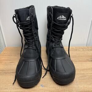 Aleader Black Winter Water Resistant 3M Thinsulate Insulation Mens Size 9 Boots